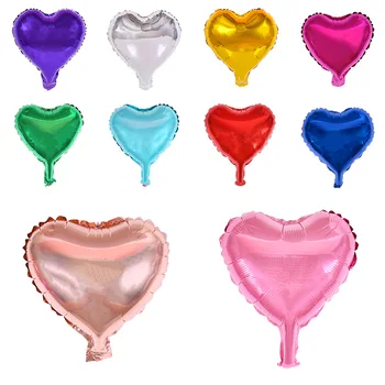 10-дюймовый воздушный шар из фольги для любви в форме сердца, воздушный шар для украшения свадебного предложения, воздушный шар для вечеринки Изображение