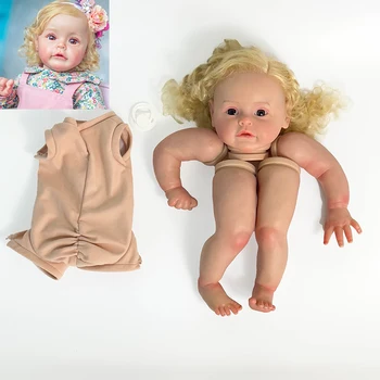 24-дюймовый размер готовой куклы-Реборна, уже раскрашенные комплекты Sue-sue Реалистичный ребенок с тканевым телом и волосами до корней рук Прямая доставка Изображение